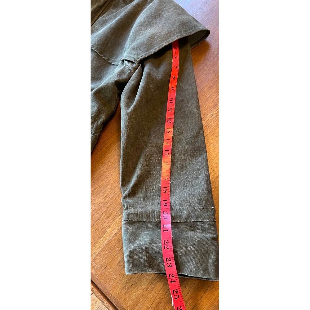 Outback Trading Co Swagman Oilskin Jacket Olive Green Waxed Cotton Drover S 2102 - Picture 6 of 8